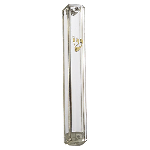 Clear Mezuzah Case 6" - Screw On